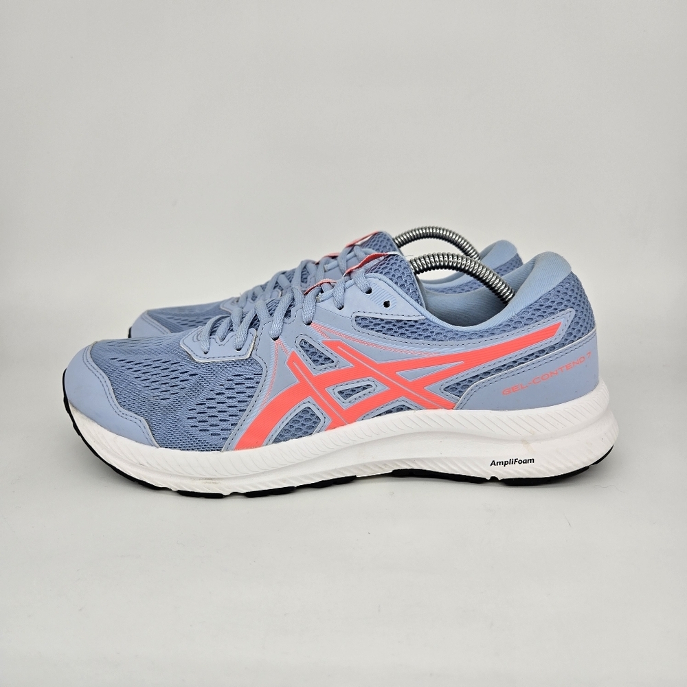 Asics Women's Light Blue and Coral Running Shoes